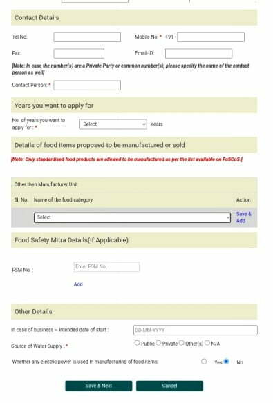 Fssai License process 