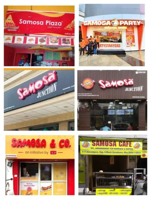 Samosa shop name board 