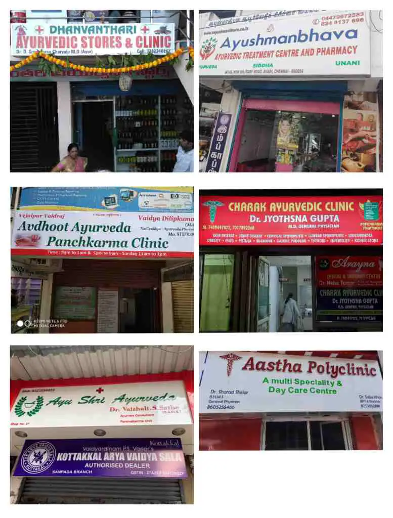 Ayurvedic clinic shop name ideas 